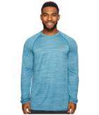 Under Armour Ua Techtm Patterned Long Sleeve Tee (bayou Blue/graphite) Men's Long Sleeve Pullover