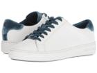 Michael Michael Kors Irving Lace-up (white/luxe Teal) Women's Shoes