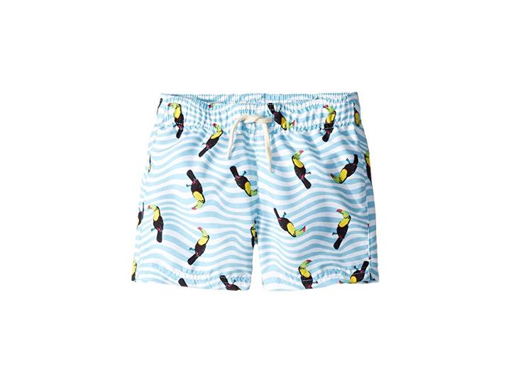 Appaman Kids Mid Length Trunks (toddler/little Kids/big Kids) (toucan Wave) Boy's Swimwear