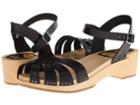 Swedish Hasbeens Cross Strap Debutant (black) Women's Sandals