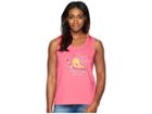 Life Is Good Sing More Tweet Less Sleeveless Crusher Tee (fiesta Pink) Women's T Shirt