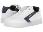 Geox Kids Kommodor B.a. 4 (little Kid/big Kid) (white/navy) Boy's Shoes