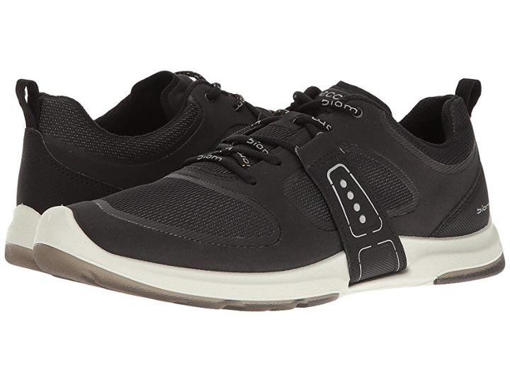 Ecco Biom Amrap Tie (black/black) Women's Hook And Loop Shoes