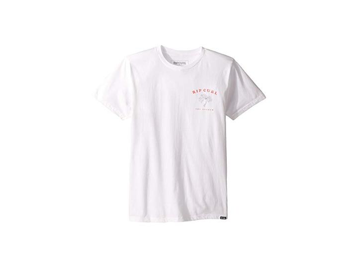 Rip Curl Kids Beach Break Premium Tee (big Kids) (white) Boy's T Shirt
