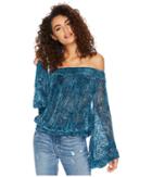 Free People Ginger Berry Top (midnight) Women's Clothing