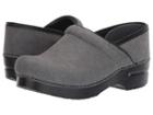 Dansko Professional (grey Microbuck) Women's Clog/mule Shoes