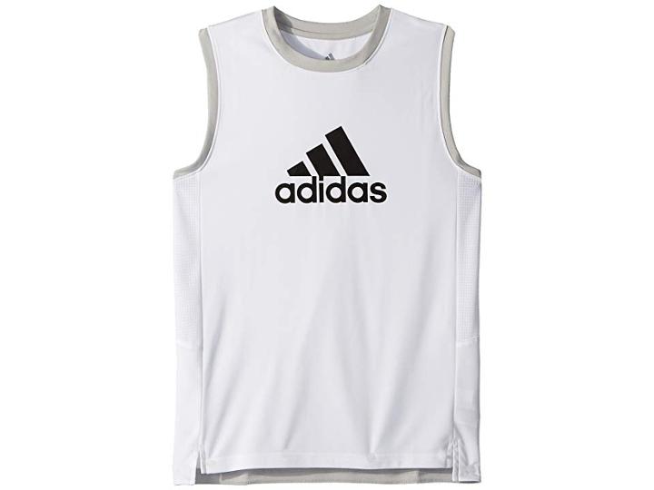 Adidas Kids Electric Creator Top (big Kids) (white) Boy's Clothing