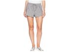 Bb Dakota Pretty In P.e. Space Dye Spandex Overlap Shorts (heather Grey) Women's Shorts