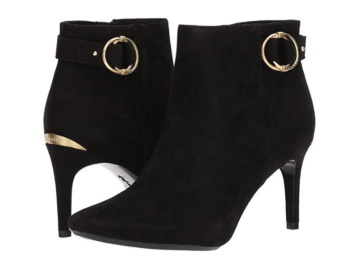 Calvin Klein Jailene (black Kid Suede) Women's Shoes