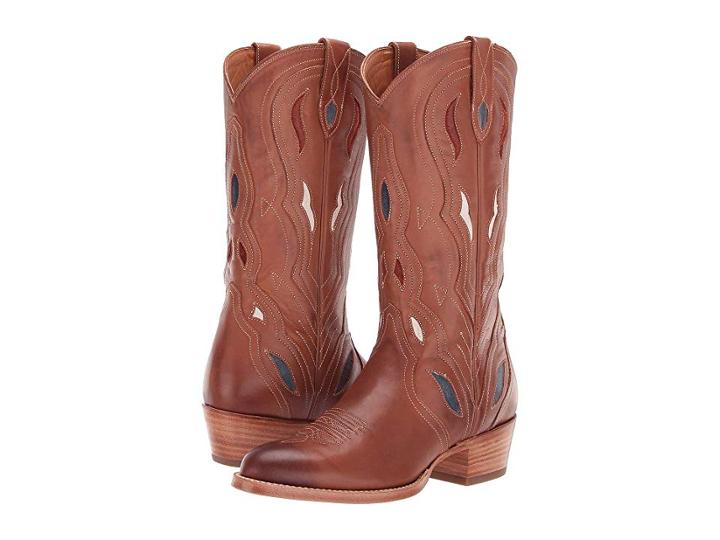 Frye Emory Flare Mid (cognac Multi) Women's Shoes