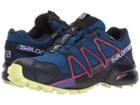 Salomon Speedcross 4 Gtx (poseidon/virtual Pink/sunny Lime) Women's Shoes