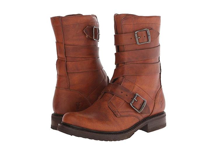 Frye Veronica Tanker (cognac Washed Oiled Vintage) Cowboy Boots