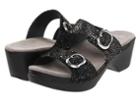 Dansko Sophie (black Shagreen) Women's Sandals