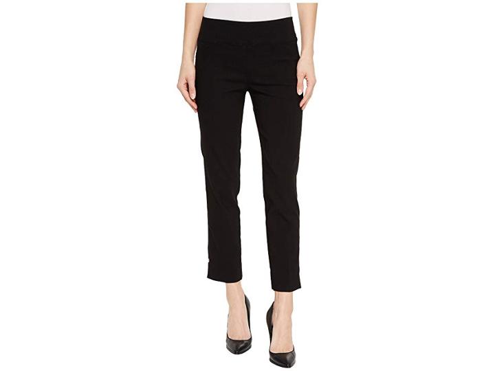 Elliott Lauren Pull-on Crop Pants With Side Slit Rivet Detail (black) Women's Casual Pants