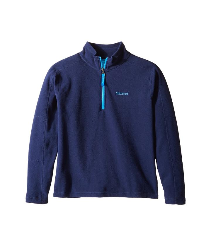 Marmot Kids Boy's Rocklin 1/2 Zip (little Kids/big Kids) (arctic Navy) Boy's Sweatshirt