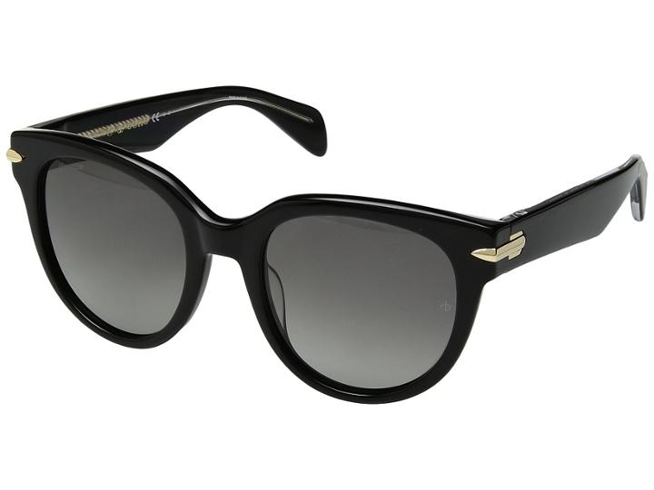 Rag & Bone Rnb1003/s (black/grey Polarized) Fashion Sunglasses