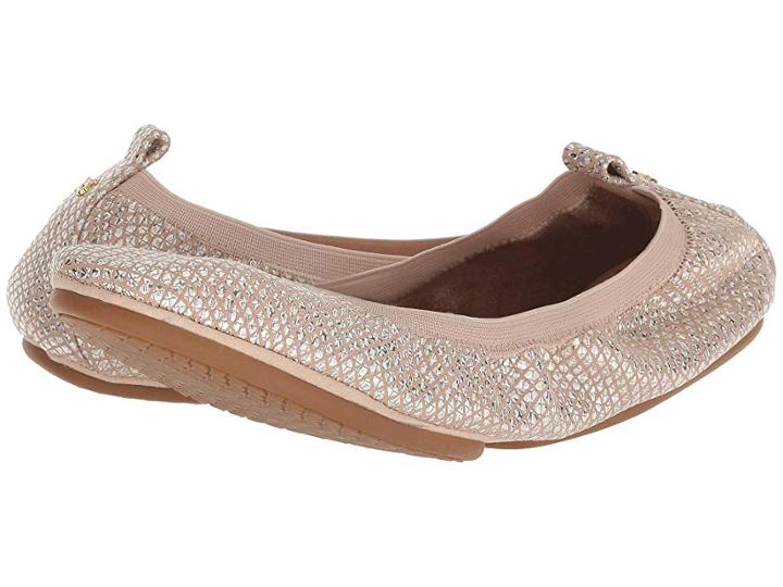 Yosi Samra Samara (natural Metallic Snake Print Leather) Women's Shoes