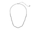 Vera Bradley Whisper Links Short Necklace (silver Tone/clear) Necklace