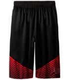Nike Kids Elite Performance Basketball Short (little Kids/big Kids) (black/university Red/light Crimson/metallic Silver) Boy's Shorts
