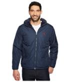 U.s. Polo Assn. Diamond Quilted Hooded Jacket (classic Navy) Men's Coat