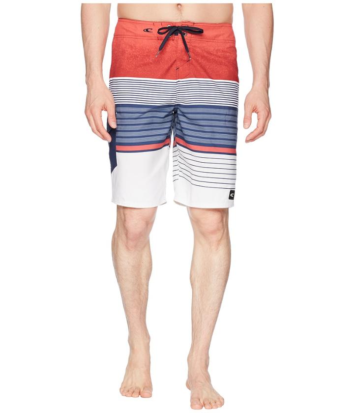 O'neill Lennox Boardshorts (red/white/blue) Men's Swimwear