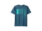 Under Armour Kids Crossfade Tee (big Kids) (tourmaline Teal/tourmaline Teal/teal Punch) Boy's T Shirt