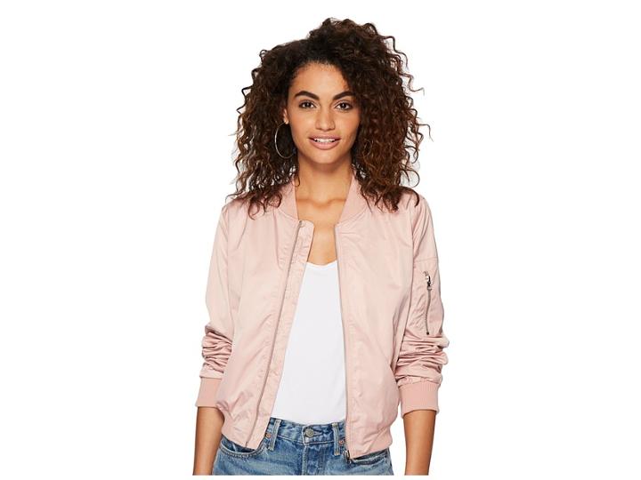 Bb Dakota Cayleigh Light Bomber Jacket (pink Lemonade) Women's Coat