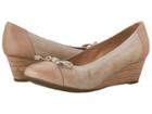 Geox W Floralie 21 (light Taupe) Women's Wedge Shoes