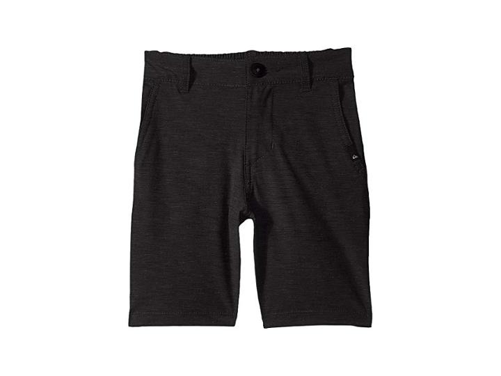 Quiksilver Kids Union Heather Amphibian Shorts (big Kids) (black) Boy's Shorts