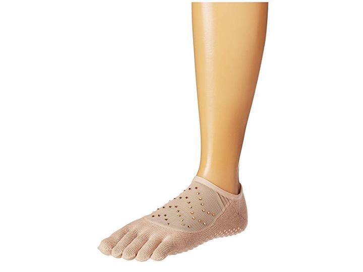 Toesox Luna Full Toe W/ Grip (nude) Women's No Show Socks Shoes