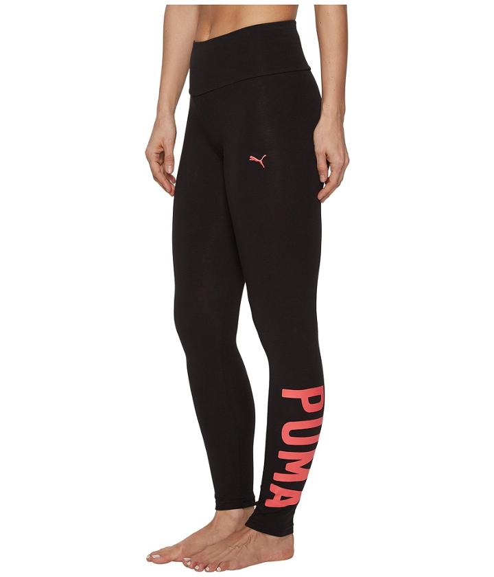 Puma Athletic Leggings (puma Black/paradise Pink) Women's Casual Pants