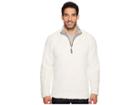 True Grit Frosty Tipped Pile 1/4 Zip Pullover (ivory) Men's Long Sleeve Pullover