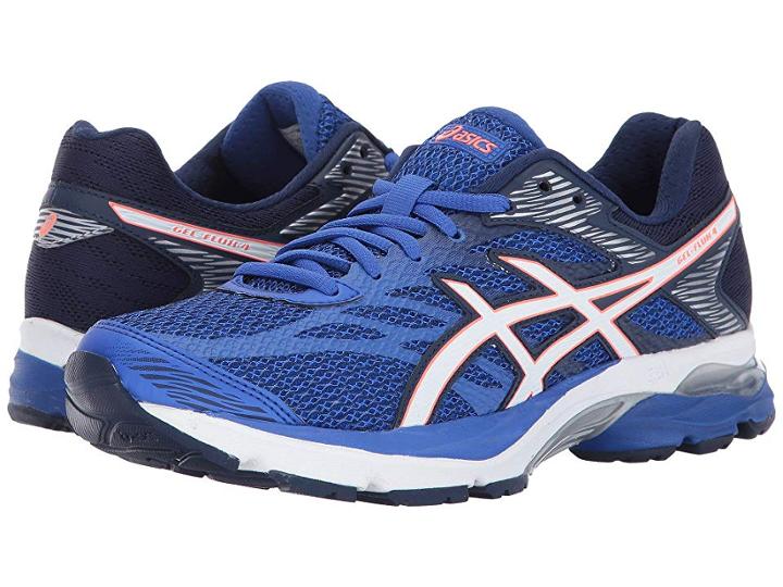 Asics Gel-flux 4 (blue/purple/white/indigo Blue) Women's Running Shoes