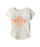 Roxy Kids Tribal Palm Fashion Crew Top (toddler/little Kids/big Kids) (sea Spray) Girl's T Shirt