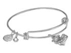 Alex And Ani Halos Glories, Teddy Bear Charm Bangle (silver) Bracelet