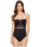 Becca By Rebecca Virtue Sunburst One-piece (black) Women's Swimsuits One Piece