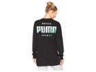 Puma Retro Sports Long Sleeve Tee (puma Black) Women's T Shirt