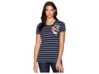Tommy Bahama Parrot Trap Embroidered Tee (ocean Deep) Women's T Shirt