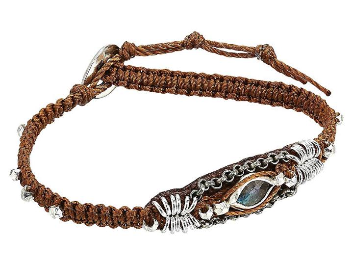 Chan Luu Single Bracelet With Labradorite Stone (brown) Bracelet