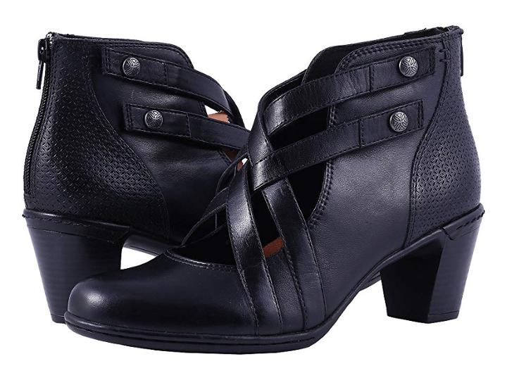 Rockport Cobb Hill Collection Cobb Hill Rashel X-strap (black Leather) Women's Shoes
