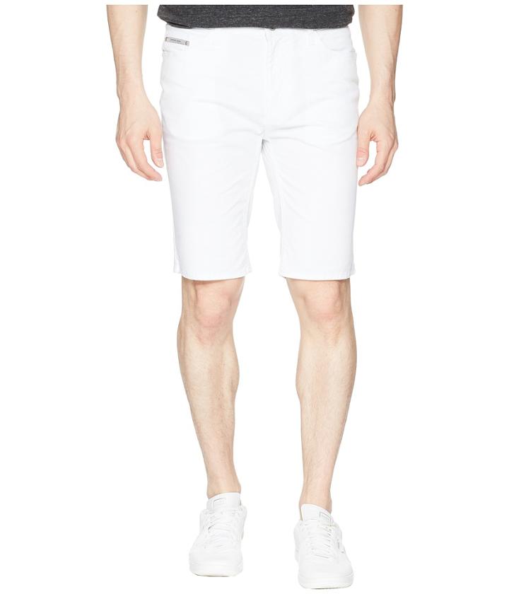 Calvin Klein Jeans 10.5 Five-pocket Calvary Twill Shorts (white) Men's Shorts
