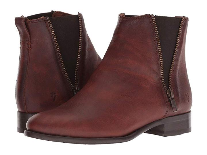 Frye Carly Zip Chelsea (cognac) Women's Dress Pull-on Boots