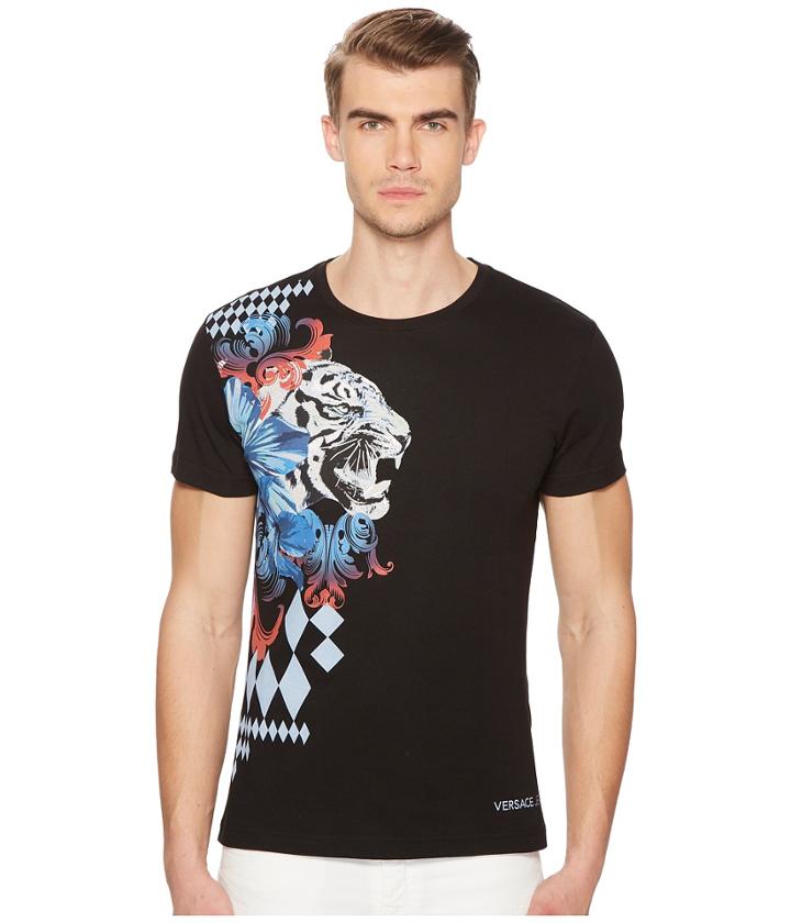 Versace Jeans Tiger Graphic Tee (black) Men's T Shirt