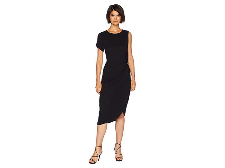 Sanctuary Salma Asymmetric Midi Dress (black) Women's Dress