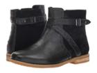 Hush Puppies Chardon Belt Boot (black Leather/suede) Women's Pull-on Boots