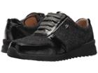 Finn Comfort Sidonia-s (black/anthrazit Patent/filzhydro) Women's Lace Up Casual Shoes