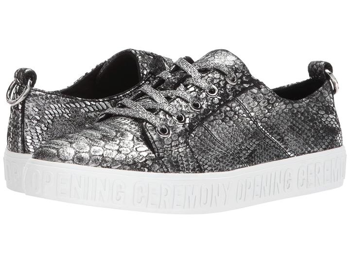 Opening Ceremony La Cienega Metallic Snake (silver) Women's Shoes