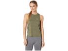 Nike Miler Slub Lx Tank Top (olive Canvas/heather) Women's Sleeveless
