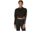 Puma Wild Pack T7 Cropped Crew Tr (cotton Black) Women's Clothing