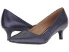 Naturalizer Pippa (navy Sparkle Metallic Leather) Women's 1-2 Inch Heel Shoes